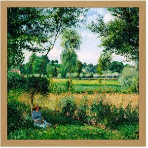 Artery8 Wall Art Print Pissarro Morning Sunlight Effect Eragny Cropped Square Framed Picture 16X16 Inch in Light Oak Size: W16" x H16" Light Oak W16" x H16" Artery8 Wall Art Print Pissarro Morning Sunlight Effect Eragny Cropped Square Framed Picture 16X16 Inch in Light Oak Size: W16" x H16" Light Oak W16" x H16"