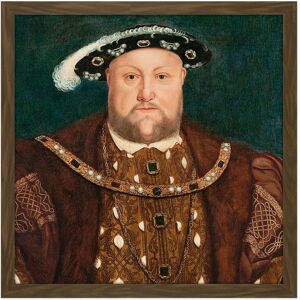 Artery8 Wall Art Print After Hans Holbein The Younger King Henry VIII Square Framed Picture 16X16 Inch in Brown Size: W16" x H16" Brown W16" x H16" Artery8 Wall Art Print After Hans Holbein The Younger King Henry VIII Square Framed Picture 16X16 Inch in Brown Size: W16" x H16" Brown W16" x H16"