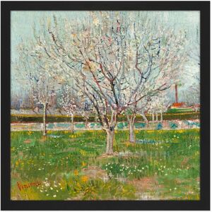 Artery8 Wall Art Print Vincent Van Gogh Orchard In Blossom Plum Trees Square Framed Picture 16X16 Inch in Black Size: W16" x H16" Black W16" x H16" Artery8 Wall Art Print Vincent Van Gogh Orchard In Blossom Plum Trees Square Framed Picture 16X16 Inch in Black Size: W16" x H16" Black W16" x H16"