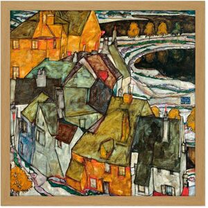 Artery8 Wall Art Print Egon Schiele Crescent Of Houses II Island Town Cropped Square Framed Picture 16X16 Inch in Light Oak Size: W16" x H16" Light Oak W16" x H16" Artery8 Wall Art Print Egon Schiele Crescent Of Houses II Island Town Cropped Square Framed Picture 16X16 Inch in Light Oak Size: W16" x H16" Light Oak W16" x H16"