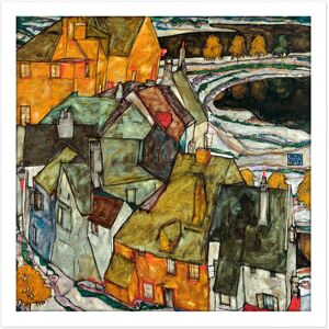 Artery8 Wall Art Print Egon Schiele Crescent Of Houses II Island Town Cropped Square Framed Picture 16X16 Inch in White Size: W16" x H16" White W16" x H16" Artery8 Wall Art Print Egon Schiele Crescent Of Houses II Island Town Cropped Square Framed Picture 16X16 Inch in White Size: W16" x H16" White W16" x H16"