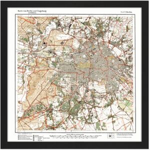 Artery8 Wall Art Print Map Antique 1922 Reich Office Berlin City Old Replica Square Framed Picture 16X16 Inch in Black Size: W16" x H16" Black W16" x H16" Artery8 Wall Art Print Map Antique 1922 Reich Office Berlin City Old Replica Square Framed Picture 16X16 Inch in Black Size: W16" x H16" Black W16" x H16"