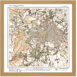 Artery8 Wall Art Print Map Antique 1922 Reich Office Berlin City Old Replica Square Framed Picture 16X16 Inch in Light Oak Size: W16" x H16" Light Oak W16" x H16" Artery8 Wall Art Print Map Antique 1922 Reich Office Berlin City Old Replica Square Framed Picture 16X16 Inch in Light Oak Size: W16" x H16" Light Oak W16" x H16"
