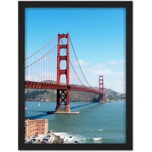 Artery8 Wall Art Print Highsmith Golden Gate Bridge Portrait Photo Large Framed Wall Décor Art in Brown Size: W18" x H24" Brown W18" x H24" Artery8 Wall Art Print Highsmith Golden Gate Bridge Portrait Photo Large Framed Wall Décor Art in Brown Size: W18" x H24" Brown W18" x H24"