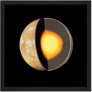 Artery8 Wall Art Print Space NASA Planet Mars Interior Core Mantle Square Framed Picture 16X16 Inch in Black Size: W16" x H16" Black W16" x H16" Artery8 Wall Art Print Space NASA Planet Mars Interior Core Mantle Square Framed Picture 16X16 Inch in Black Size: W16" x H16" Black W16" x H16"