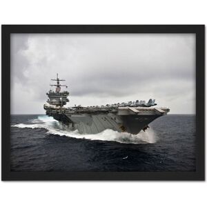 Artery8 Wall Art Print Military USA Navy USS Enterprise Aircraft Carrier Photo Large Framed Wall Décor Art in White Size: W18" x H24" White W18" x H24" Artery8 Wall Art Print Military USA Navy USS Enterprise Aircraft Carrier Photo Large Framed Wall Décor Art in White Size: W18" x H24" White W18" x H24"