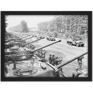 Artery8 Wall Art Print War WWII USA 2nd Armored Division Berlin 1945 Photo Large Framed Wall Décor Art in Black Size: W18" x H24" Black W18" x H24" Artery8 Wall Art Print War WWII USA 2nd Armored Division Berlin 1945 Photo Large Framed Wall Décor Art in Black Size: W18" x H24" Black W18" x H24"
