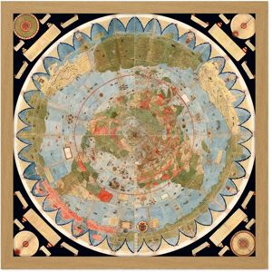 Artery8 Wall Art Print Map Monte 1587 Composite World Pictorial Chart Square Framed Picture 16X16 Inch in Light Oak Size: W16" x H16" Light Oak W16" x H16" Artery8 Wall Art Print Map Monte 1587 Composite World Pictorial Chart Square Framed Picture 16X16 Inch in Light Oak Size: W16" x H16" Light Oak W16" x H16"