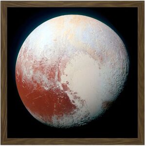 Artery8 Wall Art Print Space NASA LORRI Dwarf Planet Pluto Enhanced Photo Square Framed Picture 16X16 Inch in Brown Size: W16" x H16" Brown W16" x H16" Artery8 Wall Art Print Space NASA LORRI Dwarf Planet Pluto Enhanced Photo Square Framed Picture 16X16 Inch in Brown Size: W16" x H16" Brown W16" x H16"