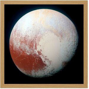 Artery8 Wall Art Print Space NASA LORRI Dwarf Planet Pluto Enhanced Photo Square Framed Picture 16X16 Inch in Light Oak Size: W16" x H16" Light Oak W16" x H16" Artery8 Wall Art Print Space NASA LORRI Dwarf Planet Pluto Enhanced Photo Square Framed Picture 16X16 Inch in Light Oak Size: W16" x H16" Light Oak W16" x H16"