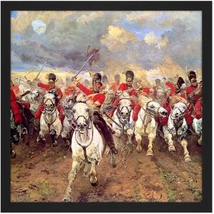 Artery8 Wall Art Print Thompson Scotland Forever Battle Waterloo Painting Square Framed Picture 16X16 Inch in Black Size: W16" x H16" Black W16" x H16" Artery8 Wall Art Print Thompson Scotland Forever Battle Waterloo Painting Square Framed Picture 16X16 Inch in Black Size: W16" x H16" Black W16" x H16"