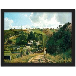 Artery8 Wall Art Print Pissarro Jalais Hill Pontoise Landscape Painting Large Framed Wall Décor Art in White Size: W18" x H24" White W18" x H24" Artery8 Wall Art Print Pissarro Jalais Hill Pontoise Landscape Painting Large Framed Wall Décor Art in White Size: W18" x H24" White W18" x H24"