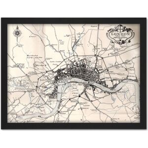 Artery8 Wall Art Print Map Crown 1930 London City England 1660 Plan Chart Large Framed Wall Décor Art in Brown Size: W18" x H24" Brown W18" x H24" Artery8 Wall Art Print Map Crown 1930 London City England 1660 Plan Chart Large Framed Wall Décor Art in Brown Size: W18" x H24" Brown W18" x H24"