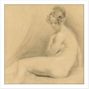 Artery8 Wall Art Print John Constable Academy Study 1820 Painting Square Framed Picture 16X16 Inch in White Size: W16" x H16" White W16" x H16" Artery8 Wall Art Print John Constable Academy Study 1820 Painting Square Framed Picture 16X16 Inch in White Size: W16" x H16" White W16" x H16"