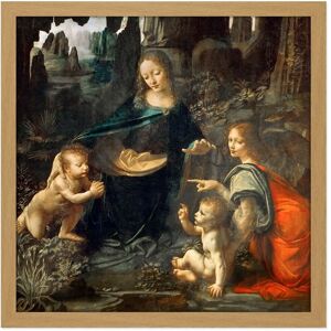 Artery8 Wall Art Print Leonardo Da Vinci Virgin Of The Rocks Painting Square Framed Picture 16X16 Inch in Light Oak Size: W16" x H16" Light Oak W16" x H16" Artery8 Wall Art Print Leonardo Da Vinci Virgin Of The Rocks Painting Square Framed Picture 16X16 Inch in Light Oak Size: W16" x H16" Light Oak W16" x H16"