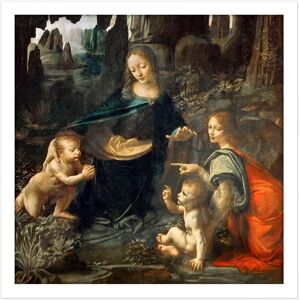 Artery8 Wall Art Print Leonardo Da Vinci Virgin Of The Rocks Painting Square Framed Picture 16X16 Inch in White Size: W16" x H16" White W16" x H16" Artery8 Wall Art Print Leonardo Da Vinci Virgin Of The Rocks Painting Square Framed Picture 16X16 Inch in White Size: W16" x H16" White W16" x H16"