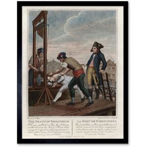 Artery8 Wall Art Print The Death of Robespierre Guillotine Execution French Revolution Vintage Art Framed in Brown Size: W12" x H16" Brown W12" x H16" Artery8 Wall Art Print The Death of Robespierre Guillotine Execution French Revolution Vintage Art Framed in Brown Size: W12" x H16" Brown W12" x H16"