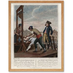 Artery8 Wall Art Print The Death of Robespierre Guillotine Execution French Revolution Vintage Art Framed in Light Oak Size: W12" x H16" Light Oak W12" x H16" Artery8 Wall Art Print The Death of Robespierre Guillotine Execution French Revolution Vintage Art Framed in Light Oak Size: W12" x H16" Light Oak W12" x H16"