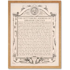 Artery8 Wall Art Print The Gettysburg Address of Abraham Lincoln USA President Speech Typography Art Framed in Light Oak Size: W12" x H16" Light Oak W12" x H16" Artery8 Wall Art Print The Gettysburg Address of Abraham Lincoln USA President Speech Typography Art Framed in Light Oak Size: W12" x H16" Light Oak W12" x H16"