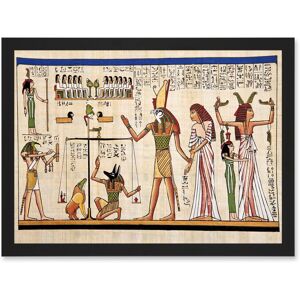 Artery8 Painting Ancient Egyptian Heiroglyphics Horus Thoth Anubis Mural A4 Artwork Framed Wall Art Print in Black Black Artery8 Painting Ancient Egyptian Heiroglyphics Horus Thoth Anubis Mural A4 Artwork Framed Wall Art Print in Black Black