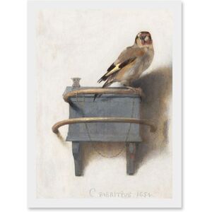 Artery8 - Fabritius The Goldfinch - A4 - Framed - Wall Art Print Artery8 - Fabritius The Goldfinch - A4 - Framed - Wall Art Print