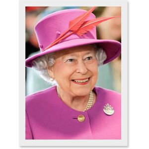 Artery8 - Queen Elizabeth II England Photo Rouse Portrait A4 - Framed Wall Art Print Artery8 - Queen Elizabeth II England Photo Rouse Portrait A4 - Framed Wall Art Print