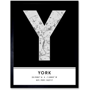 Wee Blue Coo Wall Art Print York England United Kingdom City Map Modern Typography Stylish Letter Framed Word in Black Size: W12" x H16" Black W12" x H16" Wee Blue Coo Wall Art Print York England United Kingdom City Map Modern Typography Stylish Letter Framed Word in Black Size: W12" x H16" Black W12" x H16"