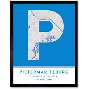 Wee Blue Coo Wall Art Print Pietermaritzburg South Africa City Map Modern Typography Stylish Letter Framed Word in Blue Size: W12" x H16" Blue W12" x H16" Wee Blue Coo Wall Art Print Pietermaritzburg South Africa City Map Modern Typography Stylish Letter Framed Word in Blue Size: W12" x H16" Blue W12" x H16"