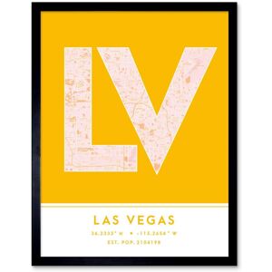 Wee Blue Coo Wall Art Print Las Vegas Nevada United States City Map Modern Typography Stylish Letter Framed Word in Yellow Size: W12" x H16" Yellow W12" x H16" Wee Blue Coo Wall Art Print Las Vegas Nevada United States City Map Modern Typography Stylish Letter Framed Word in Yellow Size: W12" x H16" Yellow W12" x H16"
