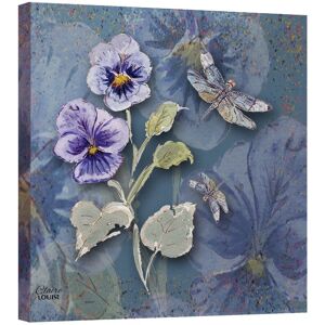 Claire Louise Powder Bloom Pansies Canvas Print Size: W30" x H30" Multicolor W30" x H30" Claire Louise Powder Bloom Pansies Canvas Print Size: W30" x H30" Multicolor W30" x H30"