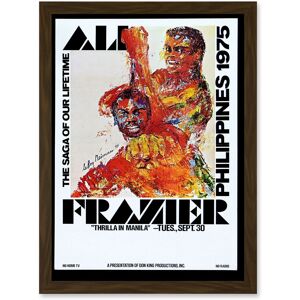 Artery8 - Thrilla Manila - brown - A4 - framed - Artwork Artery8 - Thrilla Manila - brown - A4 - framed - Artwork