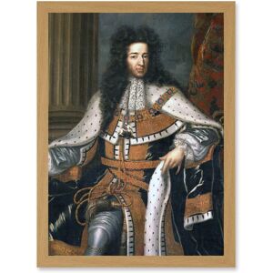 Artery8 Wissing Portrait King William III England Orange Painting Artwork Framed Wall Art Print A4 in Light Oak Light Oak Artery8 Wissing Portrait King William III England Orange Painting Artwork Framed Wall Art Print A4 in Light Oak Light Oak