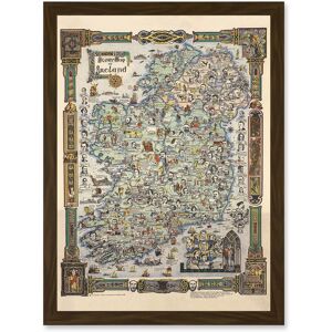 Artery8 - Story Map of Ireland Colortext 1936 - A4 - Art Print Artery8 - Story Map of Ireland Colortext 1936 - A4 - Art Print