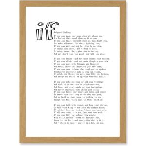 Artery8 - Rudyard Kipling If - Light oak Artery8 - Rudyard Kipling If - Light oak