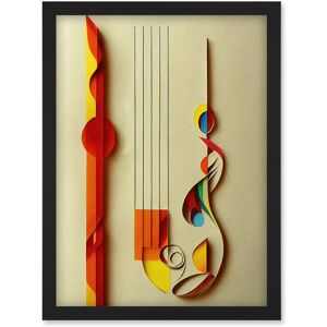 Artery8 - Kandinsky Inspired Abstract Musical Clefs - Multicolor - Art print Artery8 - Kandinsky Inspired Abstract Musical Clefs - Multicolor - Art print