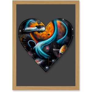 Artery8 Symbol Heart Love Space Trippy Cosmos Decorative Graffiti Mural Alphabet Initial Stencil Artwork Framed Wall Art Print A4 in Light Oak Light Oak Artery8 Symbol Heart Love Space Trippy Cosmos Decorative Graffiti Mural Alphabet Initial Stencil Artwork Framed Wall Art Print A4 in Light Oak Light Oak