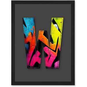 Artery8 Letter W Tagging Pink Yellow Decorative Graffiti Mural Alphabet Initial Stencil Artwork Framed Wall Art Print A4 in Black Black Artery8 Letter W Tagging Pink Yellow Decorative Graffiti Mural Alphabet Initial Stencil Artwork Framed Wall Art Print A4 in Black Black
