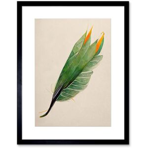 Artery8 Wall Art Print Tropical Bird of Paradise Leaf Botanical Artwork Framed 9X7 Inch in Black Size: W7" x H9" Black W7" x H9" Artery8 Wall Art Print Tropical Bird of Paradise Leaf Botanical Artwork Framed 9X7 Inch in Black Size: W7" x H9" Black W7" x H9"