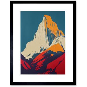 Artery8 Wall Art Print El Capitan Rock Yosemite Valley Pop Art Yellow Red Artwork Framed 9X7 Inch in Black Size: W7" x H9" Black W7" x H9" Artery8 Wall Art Print El Capitan Rock Yosemite Valley Pop Art Yellow Red Artwork Framed 9X7 Inch in Black Size: W7" x H9" Black W7" x H9"