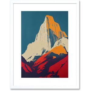 Artery8 Wall Art Print El Capitan Rock Yosemite Valley Pop Art Yellow Red Artwork Framed 9X7 Inch in White Size: W7" x H9" White W7" x H9" Artery8 Wall Art Print El Capitan Rock Yosemite Valley Pop Art Yellow Red Artwork Framed 9X7 Inch in White Size: W7" x H9" White W7" x H9"