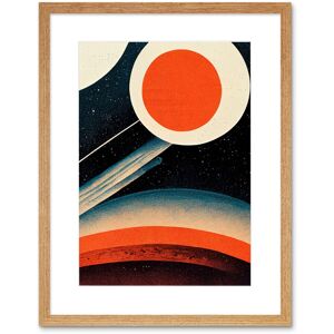 Artery8 Wall Art Print Retro Boho Space Starscape Abstract Mid Century Style Navy Teal Orange Cream Artwork Framed 9X7 Inch in Beige Size: W7" x H9" Beige W7" x H9" Artery8 Wall Art Print Retro Boho Space Starscape Abstract Mid Century Style Navy Teal Orange Cream Artwork Framed 9X7 Inch in Beige Size: W7" x H9" Beige W7" x H9"