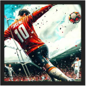 Artery8 Wall Art Print Football Soccer Striker Abstract Sport Painting Square Framed Picture 16X16 Inch in Black Size: W16" x H16" Black W16" x H16" Artery8 Wall Art Print Football Soccer Striker Abstract Sport Painting Square Framed Picture 16X16 Inch in Black Size: W16" x H16" Black W16" x H16"