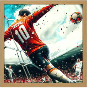 Artery8 Wall Art Print Football Soccer Striker Abstract Sport Painting Square Framed Picture 16X16 Inch in Light Oak Size: W16" x H16" Light Oak W16" x H16" Artery8 Wall Art Print Football Soccer Striker Abstract Sport Painting Square Framed Picture 16X16 Inch in Light Oak Size: W16" x H16" Light Oak W16" x H16"