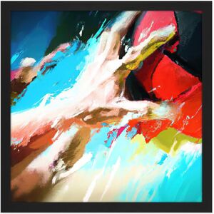 Artery8 Wall Art Print Volleyball Hand Sport Abstract Sport Painting Square Framed Picture 16X16 Inch in Black Size: W16" x H16" Black W16" x H16" Artery8 Wall Art Print Volleyball Hand Sport Abstract Sport Painting Square Framed Picture 16X16 Inch in Black Size: W16" x H16" Black W16" x H16"