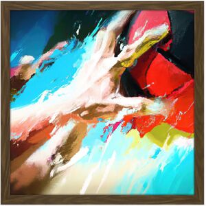 Artery8 Wall Art Print Volleyball Hand Sport Abstract Sport Painting Square Framed Picture 16X16 Inch in Brown Size: W16" x H16" Brown W16" x H16" Artery8 Wall Art Print Volleyball Hand Sport Abstract Sport Painting Square Framed Picture 16X16 Inch in Brown Size: W16" x H16" Brown W16" x H16"