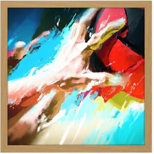Artery8 Wall Art Print Volleyball Hand Sport Abstract Sport Painting Square Framed Picture 16X16 Inch in Light Oak Size: W16" x H16" Light Oak W16" x H16" Artery8 Wall Art Print Volleyball Hand Sport Abstract Sport Painting Square Framed Picture 16X16 Inch in Light Oak Size: W16" x H16" Light Oak W16" x H16"