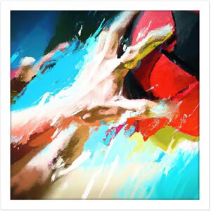 Artery8 Wall Art Print Volleyball Hand Sport Abstract Sport Painting Square Framed Picture 16X16 Inch in White Size: W16" x H16" White W16" x H16" Artery8 Wall Art Print Volleyball Hand Sport Abstract Sport Painting Square Framed Picture 16X16 Inch in White Size: W16" x H16" White W16" x H16"