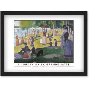 Artery8 - Georges Seurat - A Sunday On La Grande Jatte - A4 - Black frame - Framed Wall Art Print Artery8 - Georges Seurat - A Sunday On La Grande Jatte - A4 - Black frame - Framed Wall Art Print