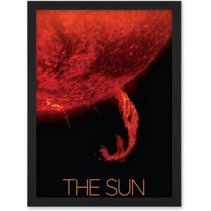Artery8 NASA Our Solar System The Sun Coronal Ejection Solar Filament Artwork Framed Wall Art Print A4 in Black Black Artery8 NASA Our Solar System The Sun Coronal Ejection Solar Filament Artwork Framed Wall Art Print A4 in Black Black