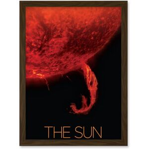 Artery8 NASA Our Solar System The Sun Coronal Ejection Solar Filament Artwork Framed Wall Art Print A4 in Brown Brown Artery8 NASA Our Solar System The Sun Coronal Ejection Solar Filament Artwork Framed Wall Art Print A4 in Brown Brown